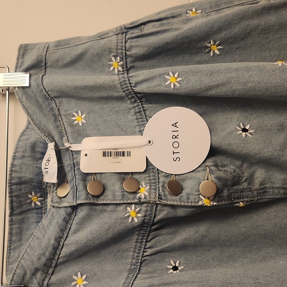 Daisy Denim Midi Skirt - Picture 3 of 4